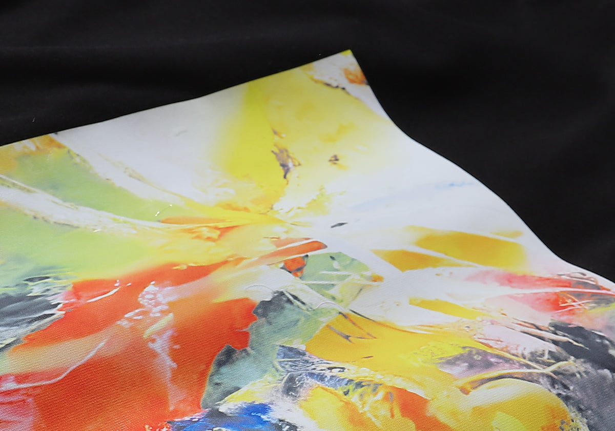 Men Streetwear Tee Black & White with Purple Brand Van Gogh-Inspired Vibrant Abstract