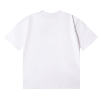 Men Streetwear Tee Black & White with Purple Brand Van Gogh-Inspired Vibrant Abstract